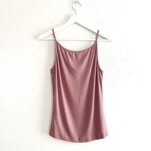 Amour Vert Noah Rib Tank Top in Quartz Size Large